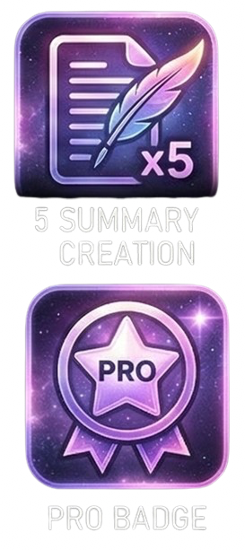 Lemo Pro: Extended library, summaries, Pro badge